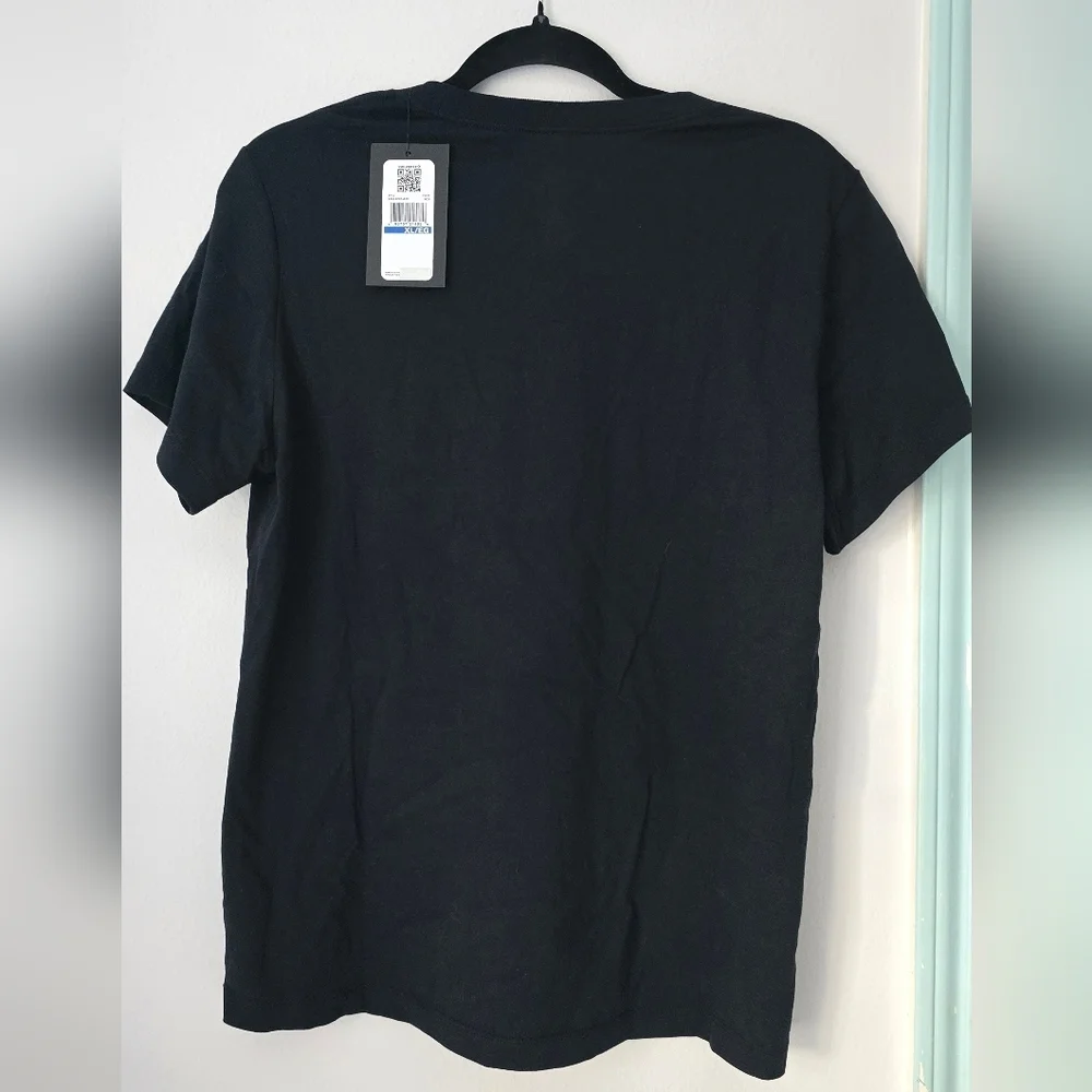 Converse Casual T-shirt Size XL kids Black Logo Short Sleeve T